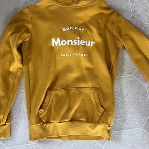 cotton on yellow Monsieur hoodie, super soft